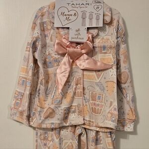 Tahari Toddler Christmas Pajama Set Gingerbread House Design